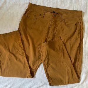 Prana Slim Fit Mens Brown Outdoor Active Pants 36x30